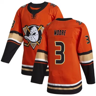 Orange Youth Ian Moore Authentic Anaheim Ducks Alternate Jersey