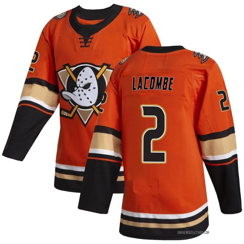 Orange Youth Jackson LaCombe Authentic Anaheim Ducks Alternate Jersey