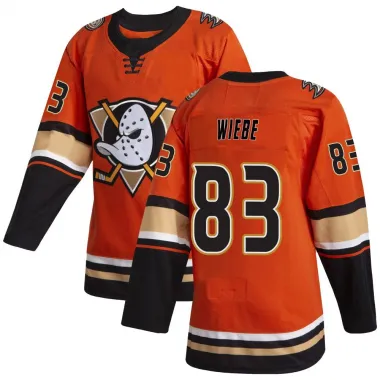 Orange Youth Jaxsen Wiebe Authentic Anaheim Ducks Alternate Jersey
