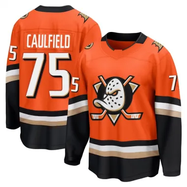 Orange Youth Judd Caulfield Breakaway Anaheim Ducks Home Jersey