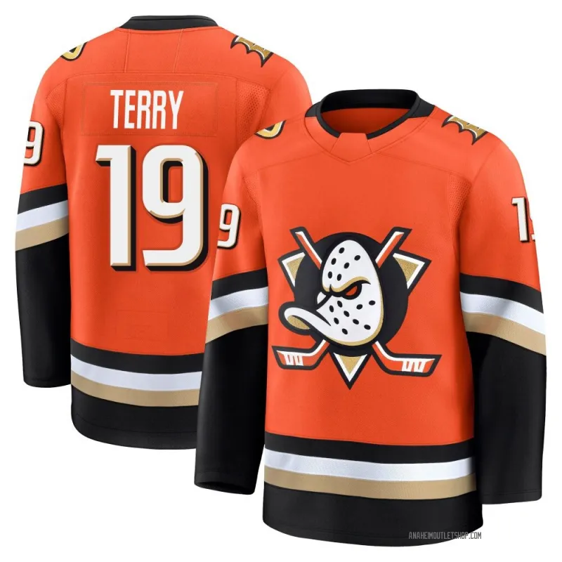 Orange Youth Troy Terry Premium Anaheim Ducks Home Jersey
