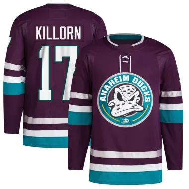 Purple Men's Alex Killorn Authentic Anaheim Ducks 30th Anniversary Primegreen Jersey