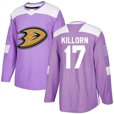 Purple Men's Alex Killorn Authentic Anaheim Ducks Fights Cancer Practice Jersey