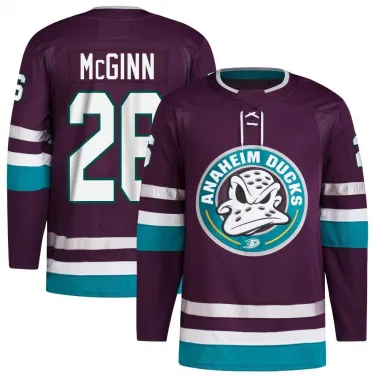 Purple Men's Brock McGinn Authentic Anaheim Ducks 30th Anniversary Primegreen Jersey