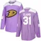 Purple Men's Calle Clang Authentic Anaheim Ducks Fights Cancer Practice Jersey