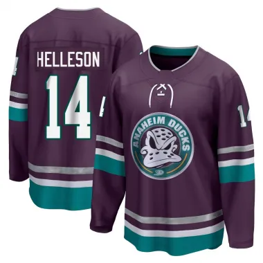 Purple Men's Drew Helleson Breakaway Anaheim Ducks 30th Anniversary Premier Jersey