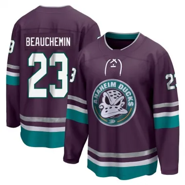 Purple Men's Francois Beauchemin Breakaway Anaheim Ducks 30th Anniversary Premier Jersey