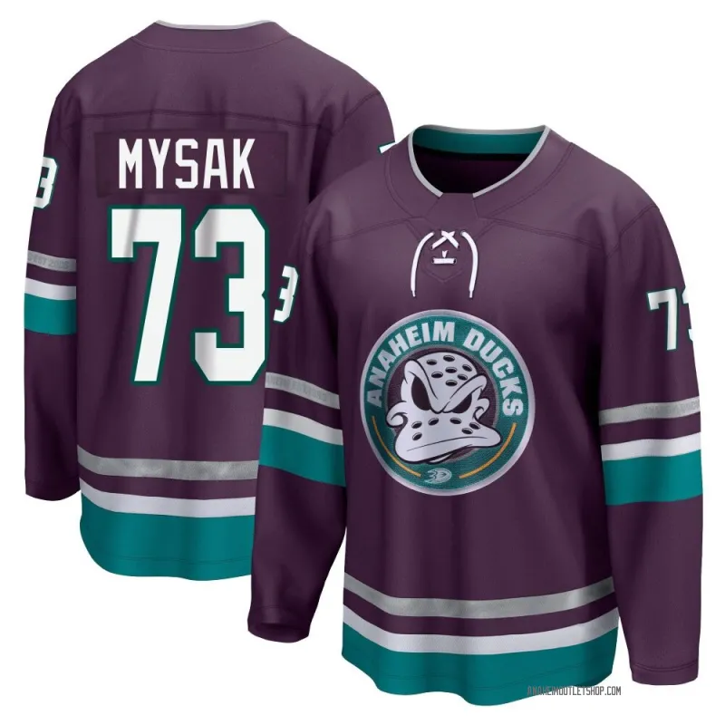 Purple Men's Jan Mysak Breakaway Anaheim Ducks 30th Anniversary Premier Jersey