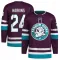 Purple Men's Jansen Harkins Authentic Anaheim Ducks 30th Anniversary Primegreen Jersey