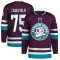 Purple Men's Judd Caulfield Authentic Anaheim Ducks 30th Anniversary Primegreen Jersey