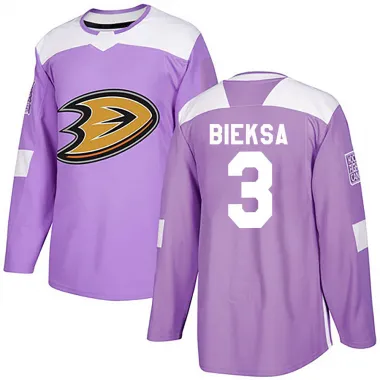 Purple Men's Kevin Bieksa Authentic Anaheim Ducks Fights Cancer Practice Jersey