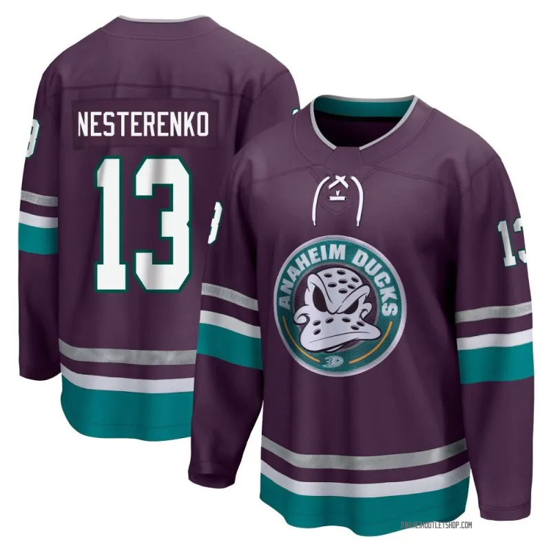 Purple Men's Nikita Nesterenko Breakaway Anaheim Ducks 30th Anniversary Premier Jersey