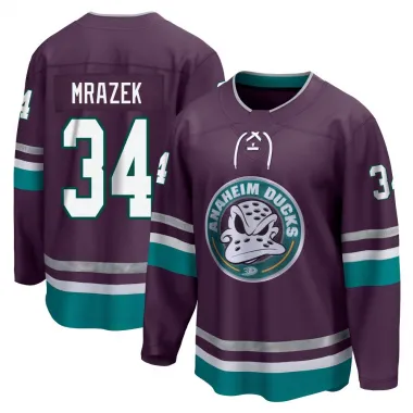 Purple Men's Petr Mrazek Breakaway Anaheim Ducks 30th Anniversary Premier Jersey