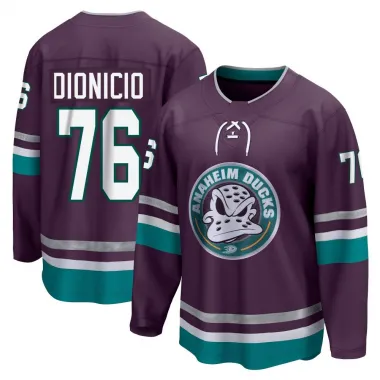 Purple Men's Rodwin Dionicio Breakaway Anaheim Ducks 30th Anniversary Premier Jersey
