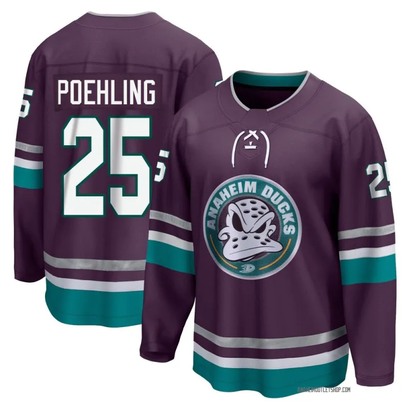 Purple Men's Ryan Poehling Breakaway Anaheim Ducks 30th Anniversary Premier Jersey