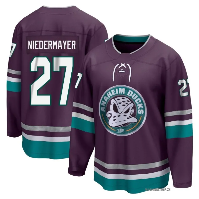Purple Men's Scott Niedermayer Breakaway Anaheim Ducks 30th Anniversary Premier Jersey