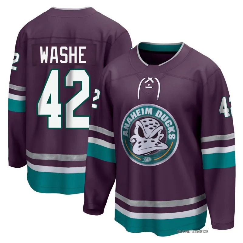 Purple Men's Tim Washe Breakaway Anaheim Ducks 30th Anniversary Premier Jersey