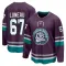 Purple Men's Tristan Luneau Breakaway Anaheim Ducks 30th Anniversary Premier Jersey