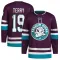 Purple Men's Troy Terry Authentic Anaheim Ducks 30th Anniversary Primegreen Jersey