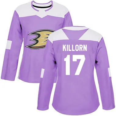 Purple Women's Alex Killorn Authentic Anaheim Ducks Fights Cancer Practice Jersey