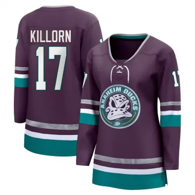 Purple Women's Alex Killorn Breakaway Anaheim Ducks 30th Anniversary Premier Jersey