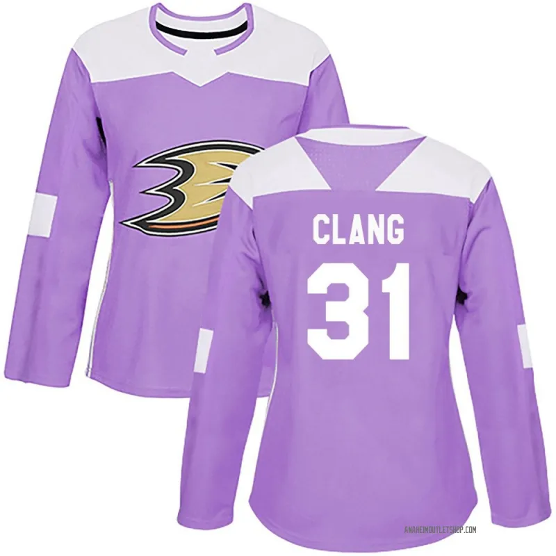 Purple Women's Calle Clang Authentic Anaheim Ducks Fights Cancer Practice Jersey