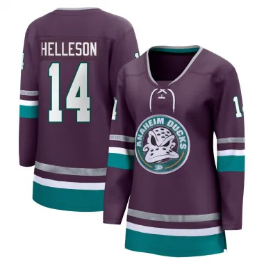 Purple Women's Drew Helleson Breakaway Anaheim Ducks 30th Anniversary Premier Jersey