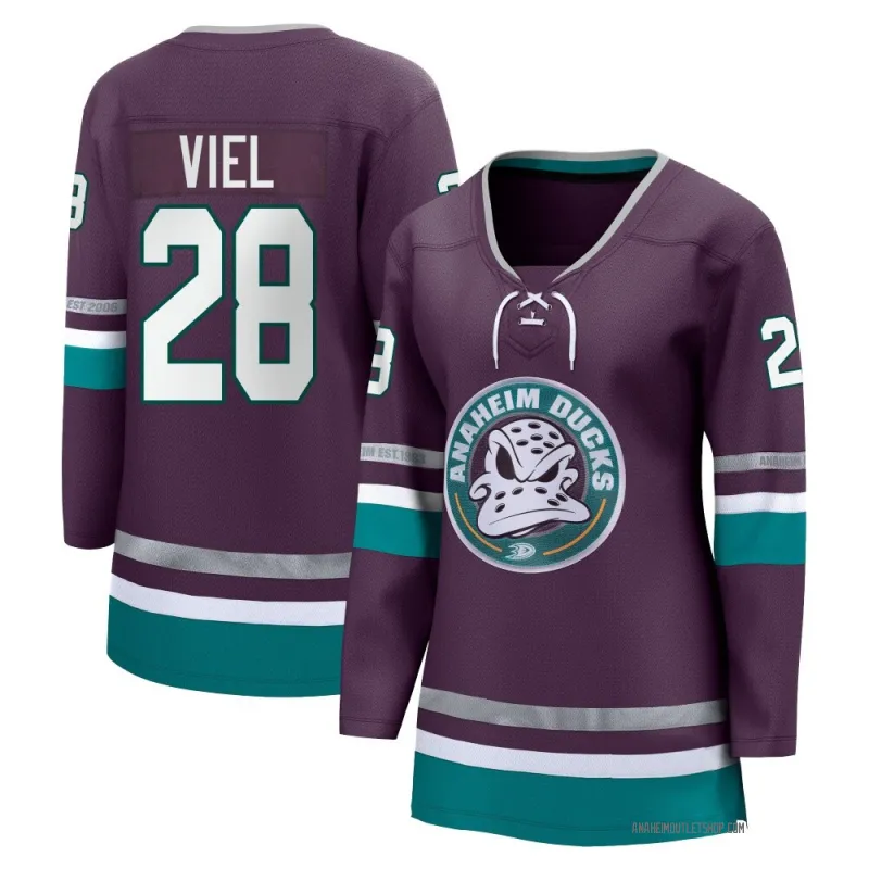 Purple Women's Jeffrey Viel Breakaway Anaheim Ducks 30th Anniversary Premier Jersey