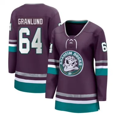 Purple Women's Mikael Granlund Breakaway Anaheim Ducks 30th Anniversary Premier Jersey