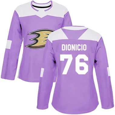 Purple Women's Rodwin Dionicio Authentic Anaheim Ducks Fights Cancer Practice Jersey