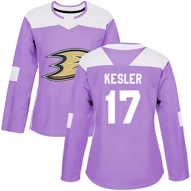 Purple Women's Ryan Kesler Authentic Anaheim Ducks Fights Cancer Practice Jersey