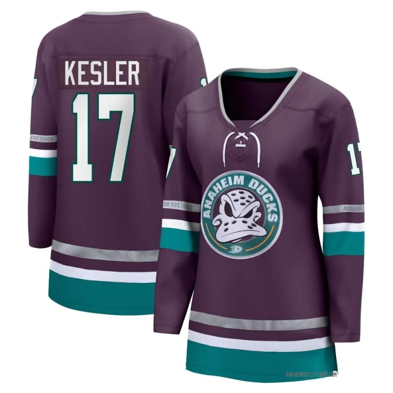 Purple Women's Ryan Kesler Breakaway Anaheim Ducks 30th Anniversary Premier Jersey