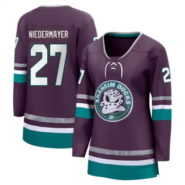 Purple Women's Scott Niedermayer Breakaway Anaheim Ducks 30th Anniversary Premier Jersey