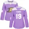 Purple Women's Troy Terry Authentic Anaheim Ducks Fights Cancer Practice Jersey