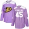 Purple Youth Beckett Sennecke Authentic Anaheim Ducks Fights Cancer Practice Jersey