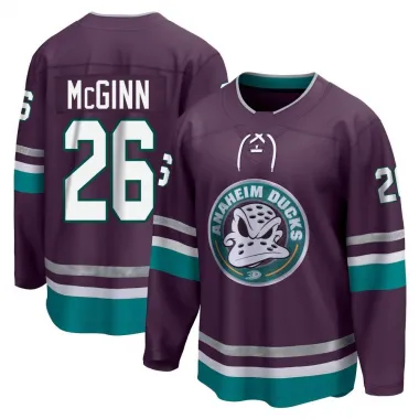 Purple Youth Brock McGinn Breakaway Anaheim Ducks 30th Anniversary Premier Jersey