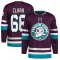 Purple Youth Damian Clara Authentic Anaheim Ducks 30th Anniversary Primegreen Jersey