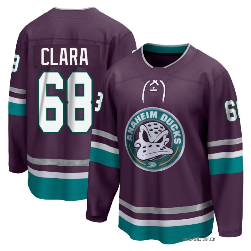 Purple Youth Damian Clara Breakaway Anaheim Ducks 30th Anniversary Premier Jersey