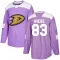 Purple Youth Jaxsen Wiebe Authentic Anaheim Ducks Fights Cancer Practice Jersey