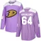 Purple Youth Mikael Granlund Authentic Anaheim Ducks Fights Cancer Practice Jersey