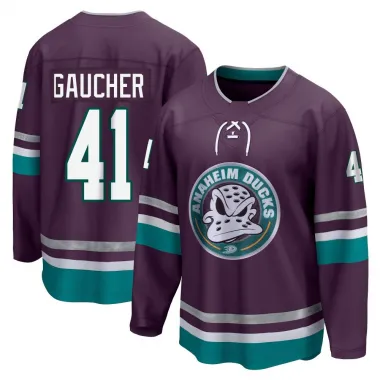 Purple Youth Nathan Gaucher Breakaway Anaheim Ducks 30th Anniversary Premier Jersey