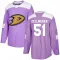 Purple Youth Olen Zellweger Authentic Anaheim Ducks Fights Cancer Practice Jersey