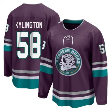 Purple Youth Oliver Kylington Breakaway Anaheim Ducks 30th Anniversary Premier Jersey