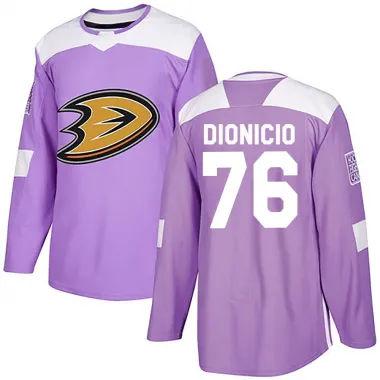 Purple Youth Rodwin Dionicio Authentic Anaheim Ducks Fights Cancer Practice Jersey