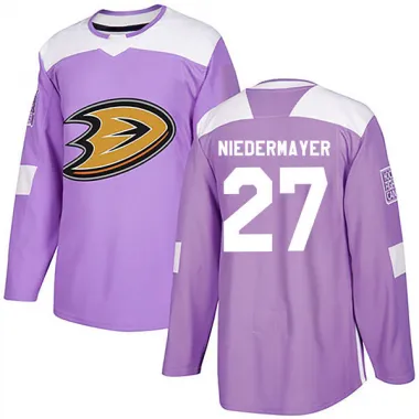 Purple Youth Scott Niedermayer Authentic Anaheim Ducks Fights Cancer Practice Jersey