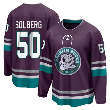 Purple Youth Stian Solberg Breakaway Anaheim Ducks 30th Anniversary Premier Jersey