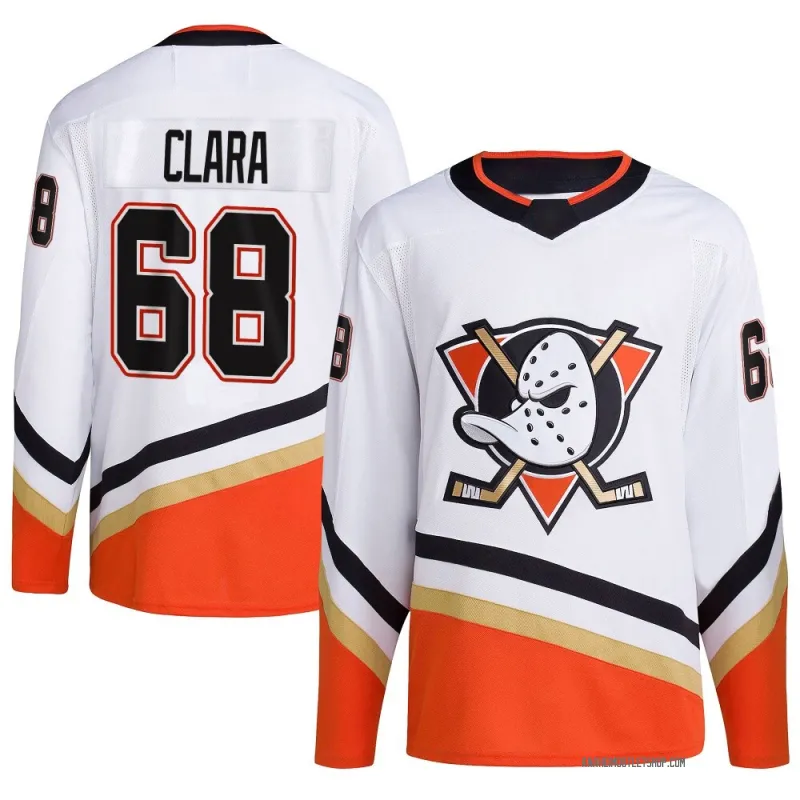 White Men's Damian Clara Authentic Anaheim Ducks Reverse Retro 2.0 Jersey