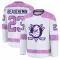 White Men's Francois Beauchemin Premium Anaheim Ducks 2024 Hockey Fights Cancer Practice Jersey