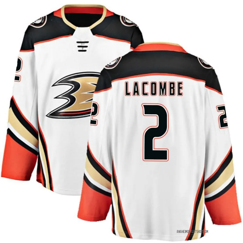 White Men's Jackson LaCombe Breakaway Anaheim Ducks Away Jersey