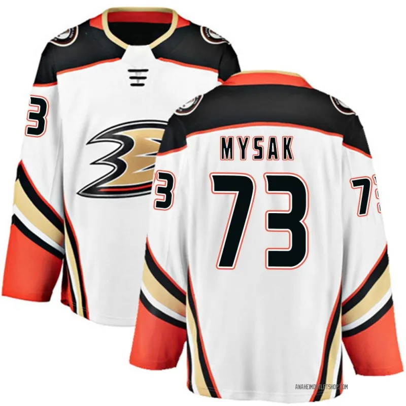 White Men's Jan Mysak Breakaway Anaheim Ducks Away Jersey